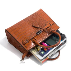 Woman Shoulder-Bag Capacity PU Leather Bags-Cases-Boxes Lady PU Handbags